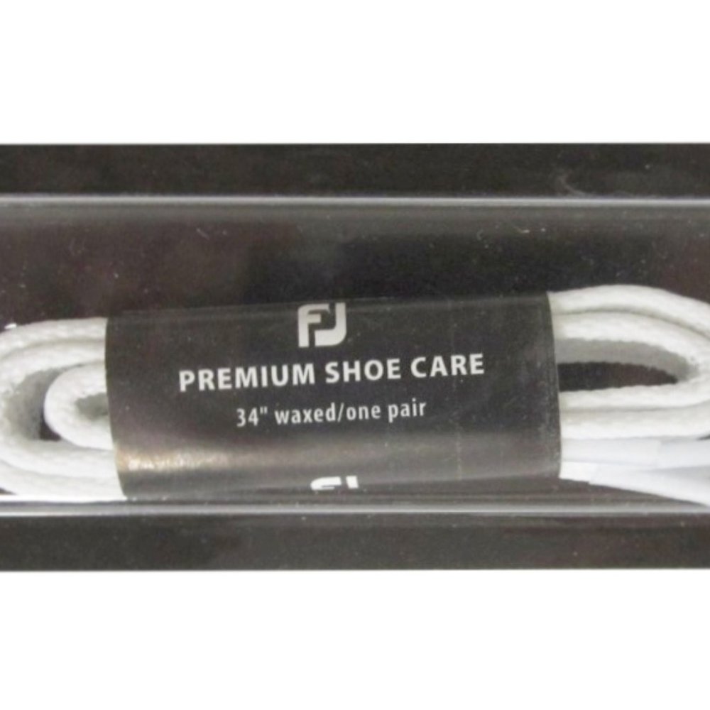 FootJoy Waxed 34" WHITE rOund Golf Shoe or Dress LACE Laces 4 5 Eyelets FJ 32034